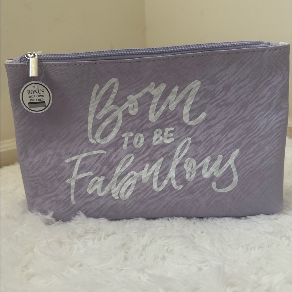 Born to Be Fabulous Lavender Pouch